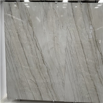 White Platino Quartzite Slabs, Wall Floor Tile