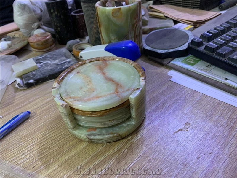Onyx And Marble Mix Coaster Sets