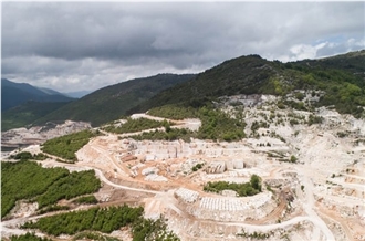 Cloudy Sky Marble Quarry