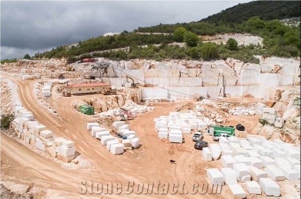 Cloudy Sky Marble Quarry