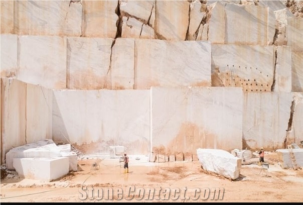 Cloudy Sky Marble Quarry
