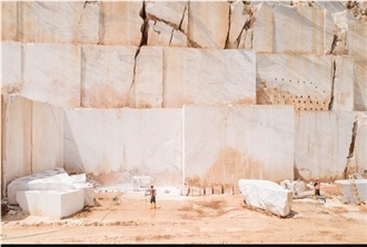 Cloudy Sky Marble Quarry