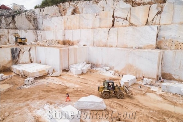 Cloudy Sky Marble Quarry