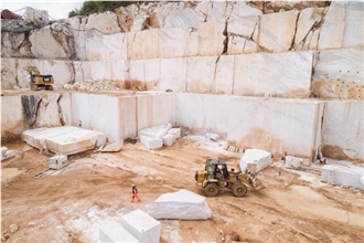 Cloudy Sky Marble Quarry