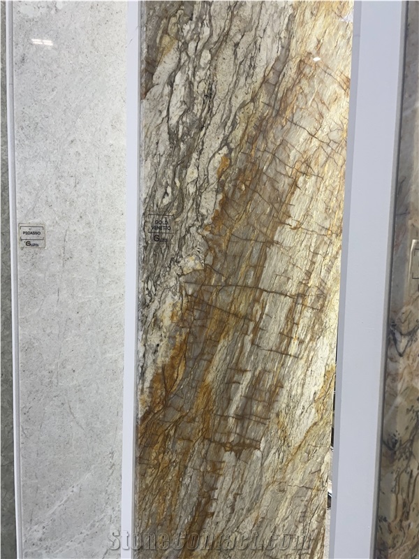 Gold Venetto Quartzite Polished And Honed Slabs