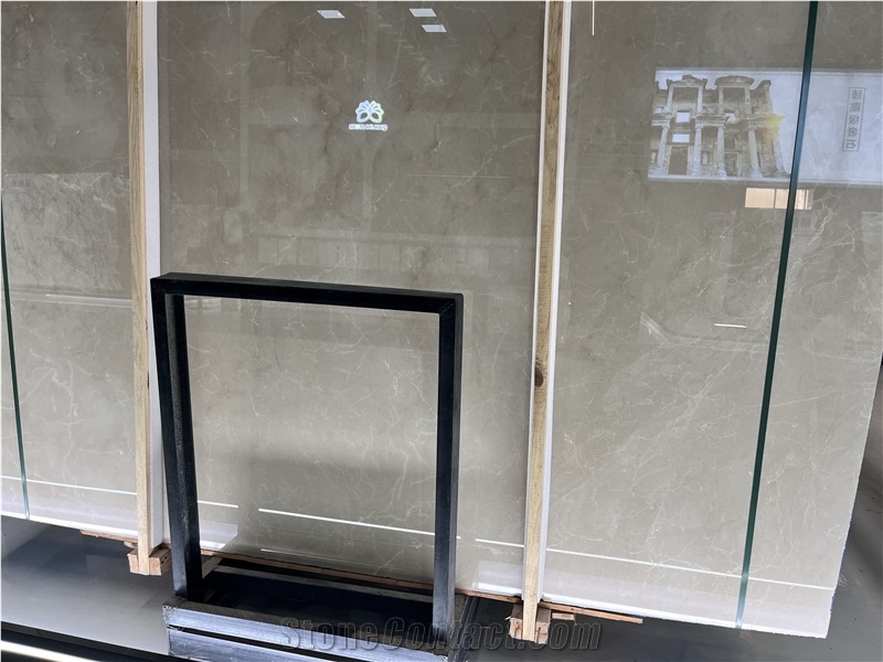 Burdur Beige Marble Slabs High End Polished