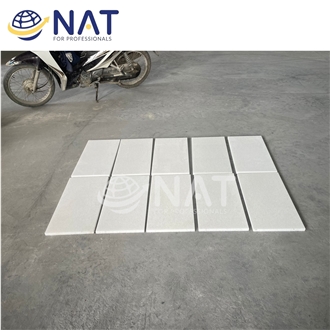 Crystal White Marble Polished Floor Tiles Top Quality