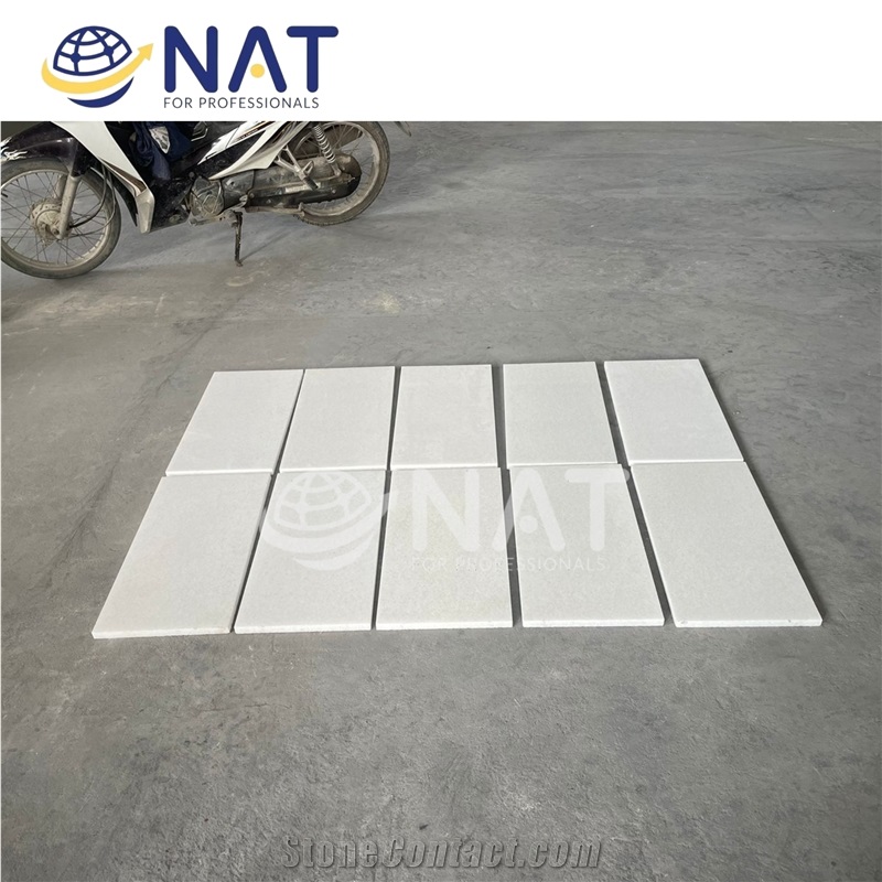 Crystal White Marble Polished Floor Tiles Top Quality