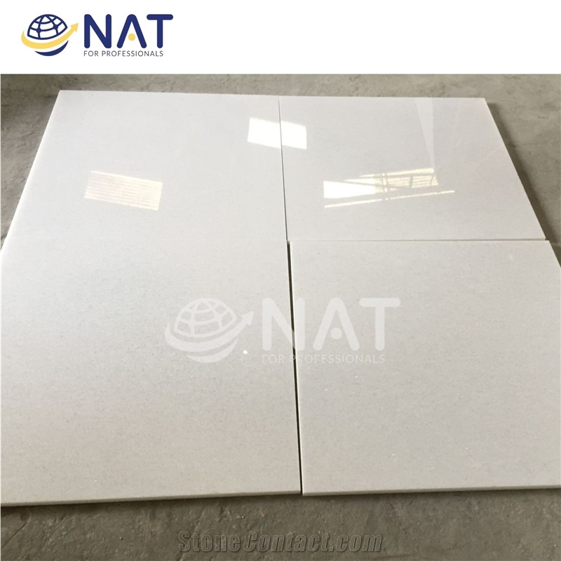 Crystal White Marble Polished Floor Tiles Top Quality