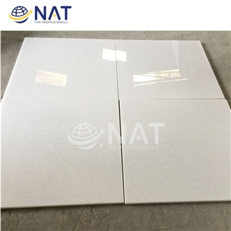 Crystal White Marble Polished Floor Tiles Top Quality