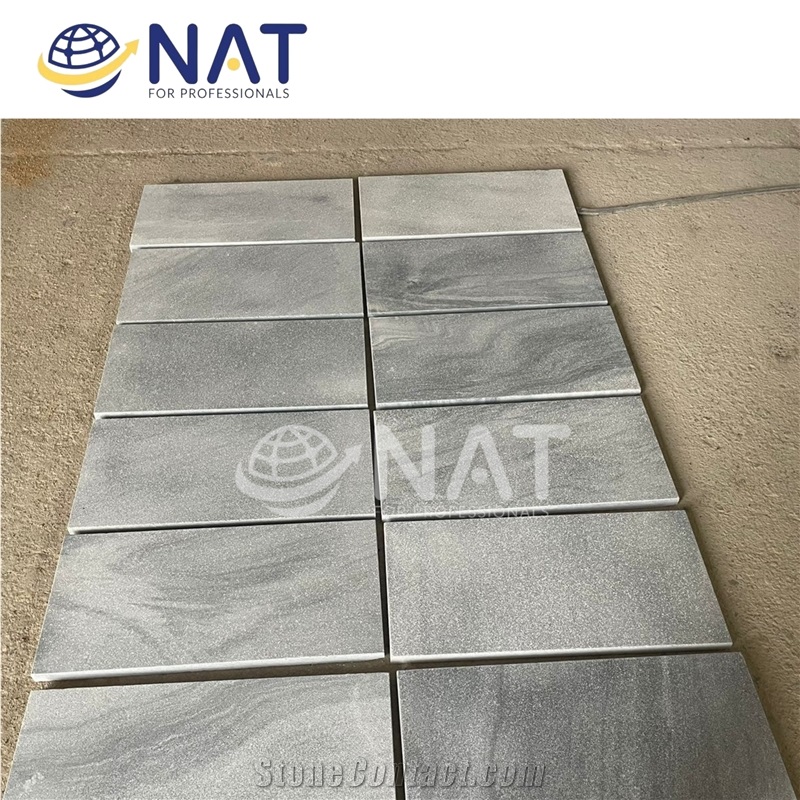 Silver Grey Marble Sanded Antiqued For Garden Paving Stone