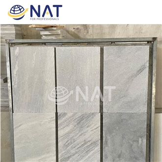 Silver Grey Marble Sanded Antiqued For Garden Paving Stone