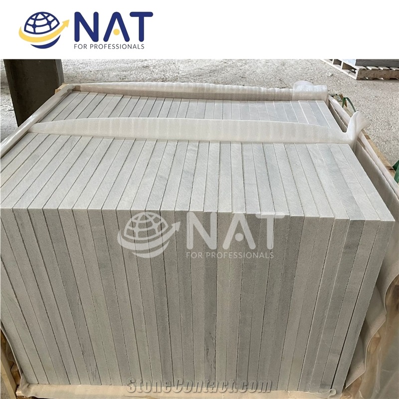 Silver Grey Marble Sanded Antiqued For Garden Paving Stone