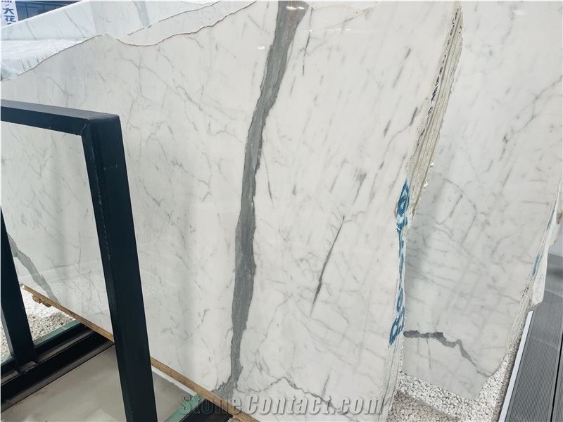 1X1 M Calacatta Carrara Marble Slab Tiles