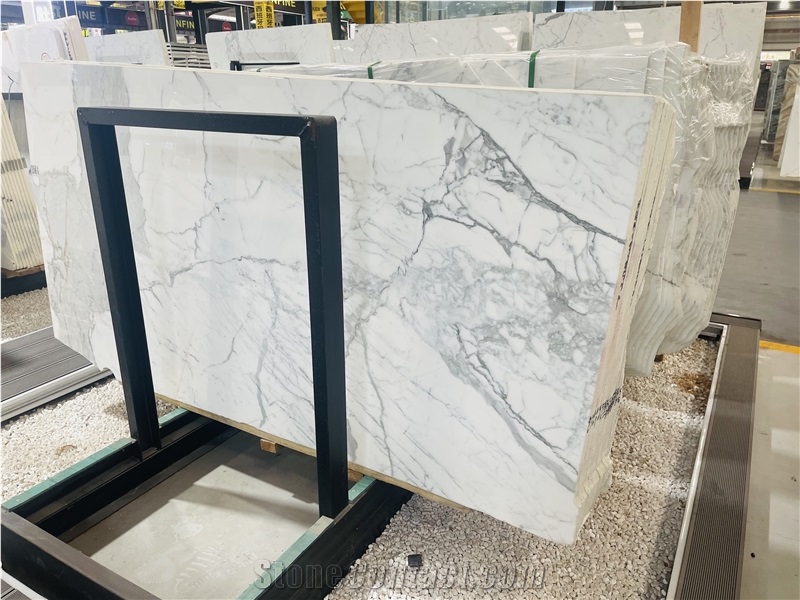 1X1 M Calacatta Carrara Marble Slab Tiles
