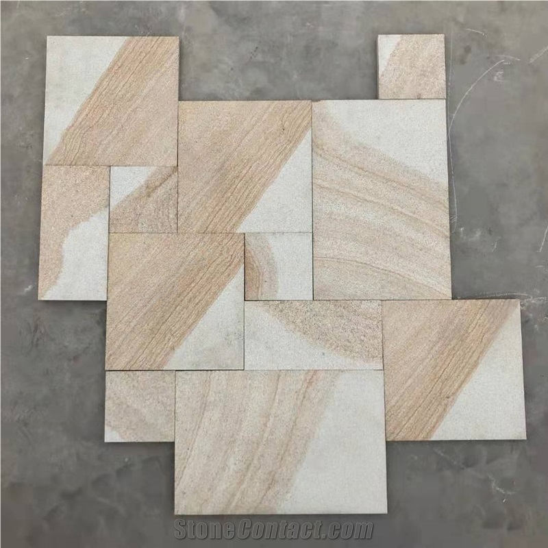 Barry Yellow Granite Bush Hammered Paving Stone, Pavement Setts