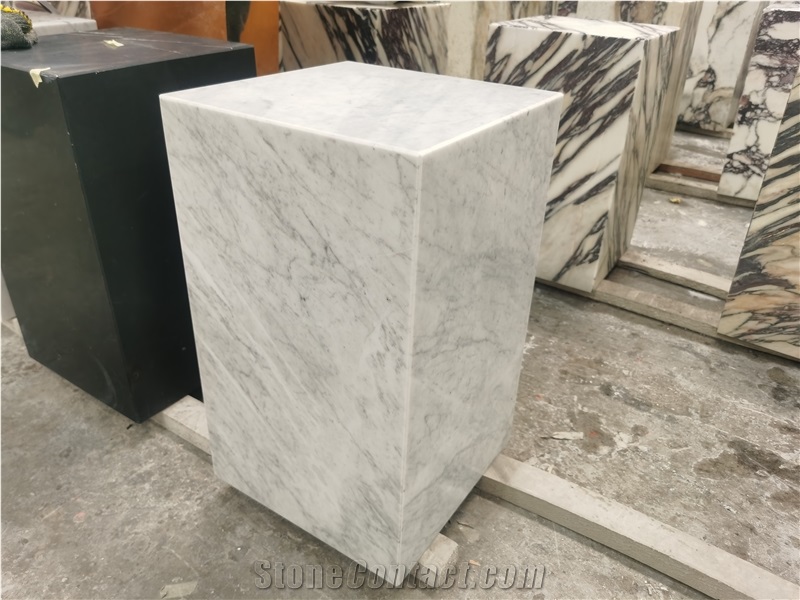 Bianco Carrara Marble Interior Design Stone Table For Hotel