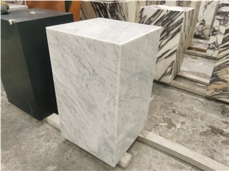 Bianco Carrara Marble Interior Design Stone Table For Hotel