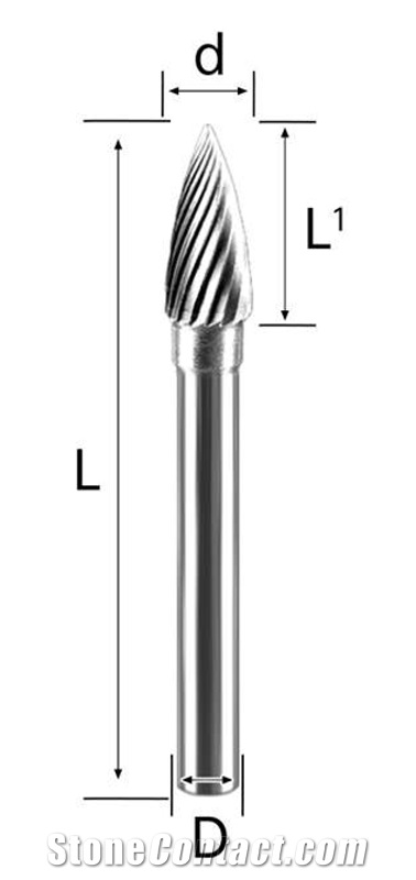 6Mm-Type G Carbide Burrs