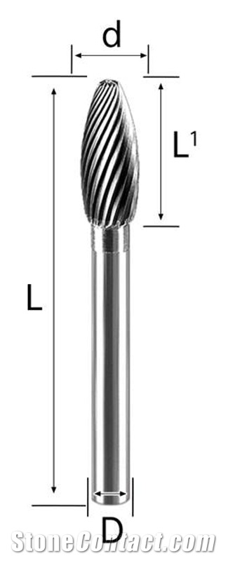 6Mm-Type H Carbide Burrs