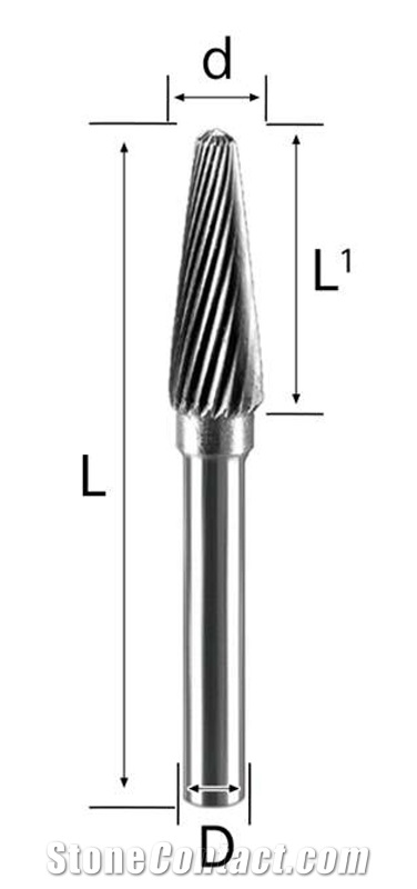 6Mm-Type L Carbide Burrs