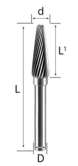 6Mm-Type L Carbide Burrs 6Mm-Type L Carbide Burrs