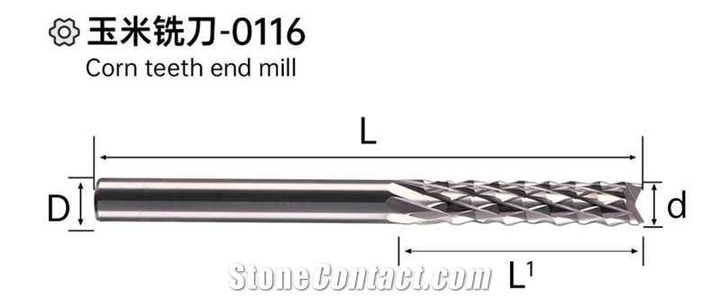 Corn Teeth End Mill