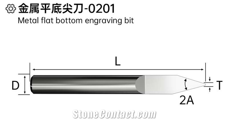 Metal Flat Bottom Engraving Bit