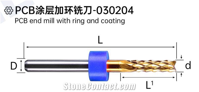 PCB End Mill With Ring And Coating
