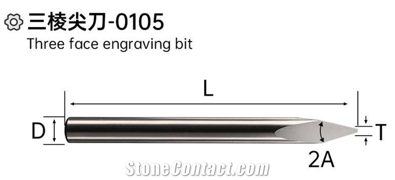 Three Face Engraving Bit