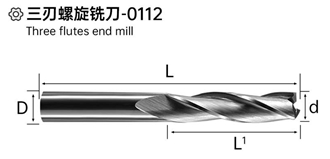 Three Flutes End Mill Three Flutes End Mill