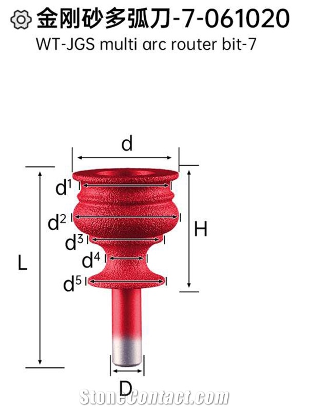 WT-JGS Multi Arc Router Bit-7