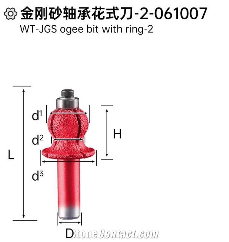 WT-JGS Ogee Bit With Ring-2