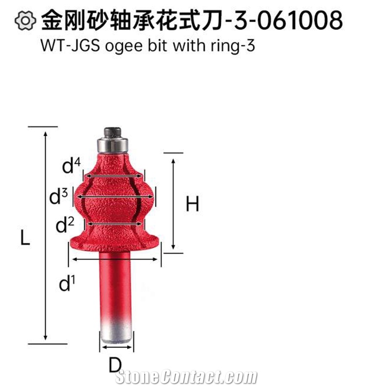 WT-JGS Ogee Bit With Ring-3