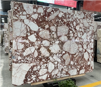 Bulgari Red Marble Big Slabs Floor Tile