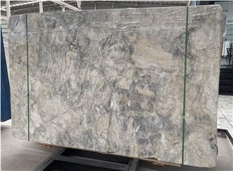 Fantasy Clouds Beige Grey Marble Slabs