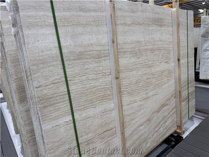 New Classic Beige Travertine Slabs