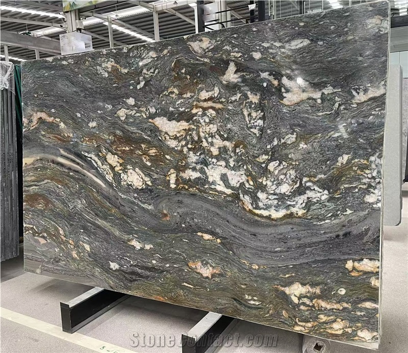 Ocean Fantasy Natural Quartzite Slabs Pattern