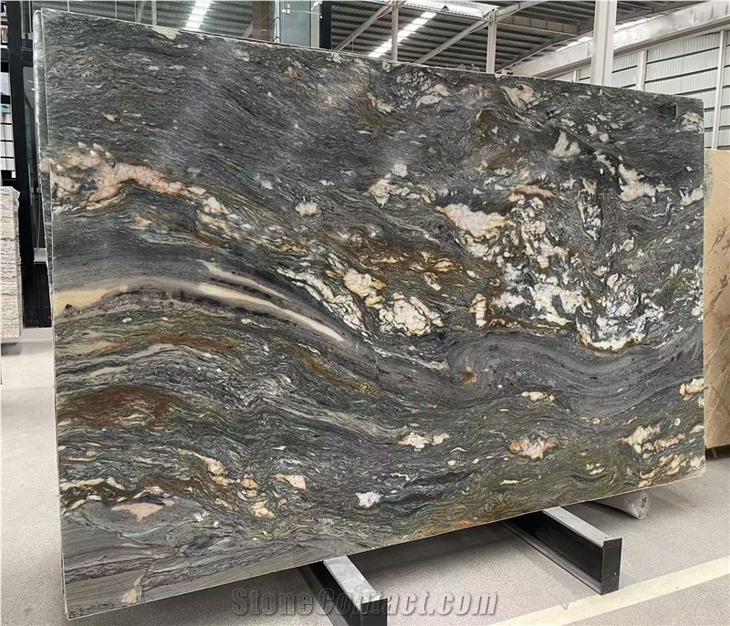Ocean Fantasy Natural Quartzite Slabs Pattern