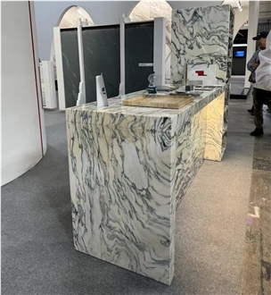 Italian Fantastico Arni Marble Kitchen Bar Tops For Hotels