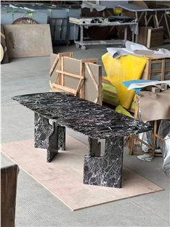 Luxury Marble Furniture Rosso Levanto Dining For Restaurant