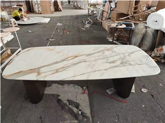 Luxury Marble Furniture Rosso Levanto Dining For Restaurant