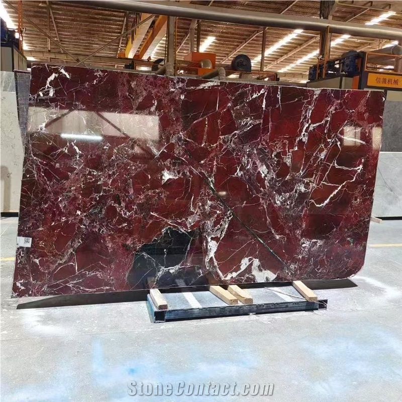 Luxury Red Marble Slabs Arabescato Orobico Rosso Marble