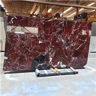 Luxury Red Marble Slabs Arabescato Orobico Rosso Marble