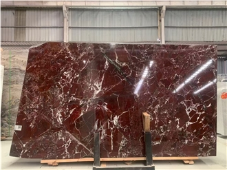 Luxury Red Marble Slabs Arabescato Orobico Rosso Marble