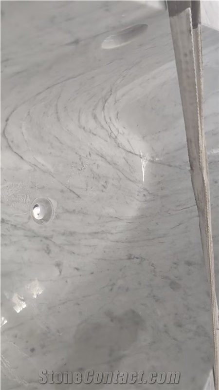 Luxury White Marble Bianco Carrara Bathtubs For Resort SPA