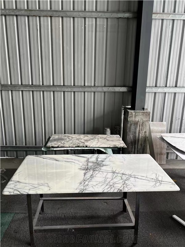 Oval Design Green Granite Atlantis Verde Dining Table Tops
