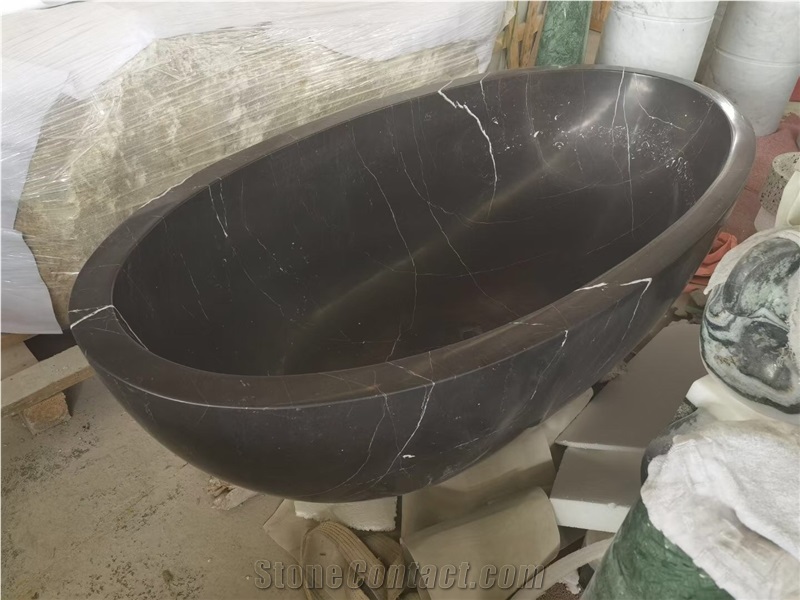 Stocking Luxury Marble Statuario Bathtub For Resort Spa