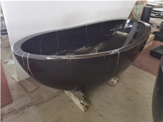 Stocking Luxury Marble Statuario Bathtub For Resort Spa