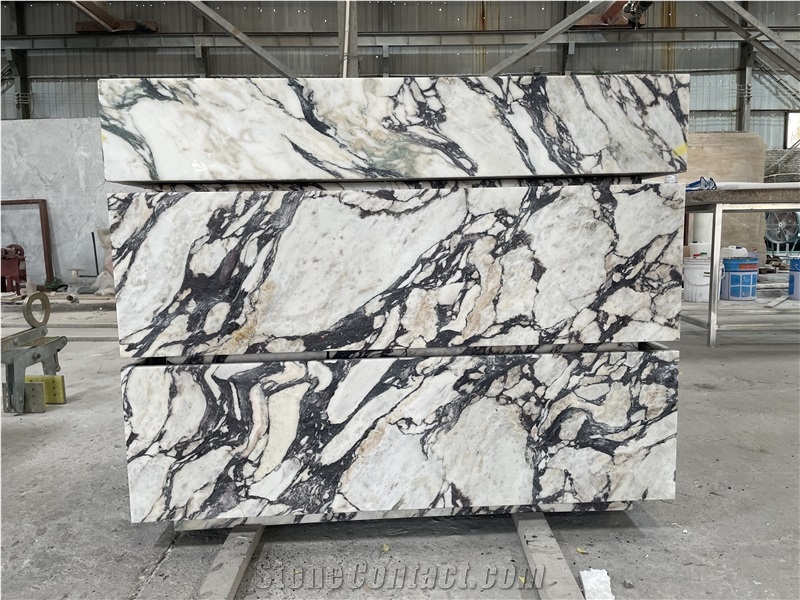 Calacatta Viola Marble Vanity Top Bathroom Cabinet Unit